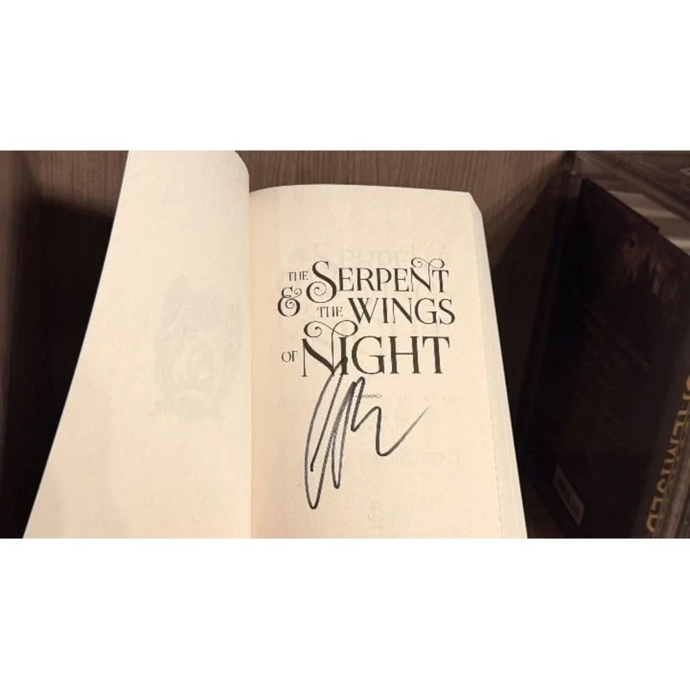 OOP SIGNED The Serpent and The Wing of Night by Carissa Broadbent paperback